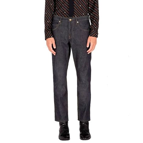 gucci pantaloni pelle|gucci tapered jeans.